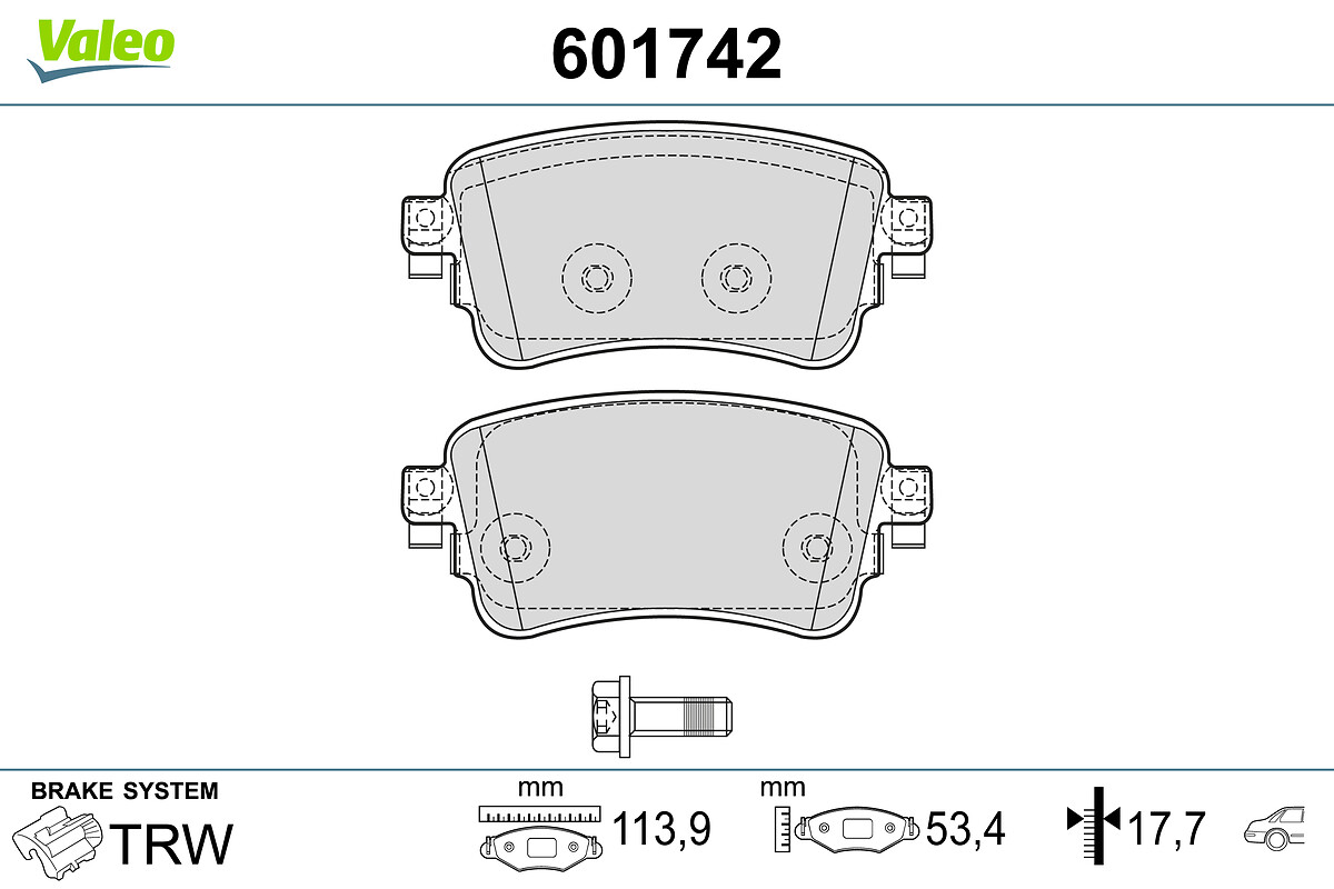 BRAKE PADS CIT JUMPY PEUG EXPERT RR